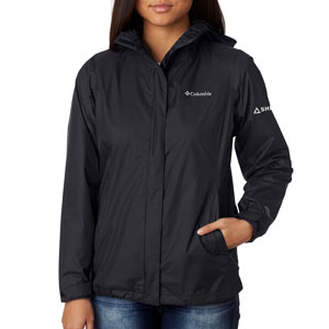 Ladies' Columbia Arcadia&trade; II Jacket - This jacket is made of 2.5 oz., 100% nylon Omni-Tech&trade;; waterproof and breathable shell with a 100% polyester mesh lining. 