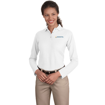 Ladies' Silk Touch&trade; Polo - LS - A favorite for years, our Silk Touch&trade; polo is soft, supple and easy to care for. 