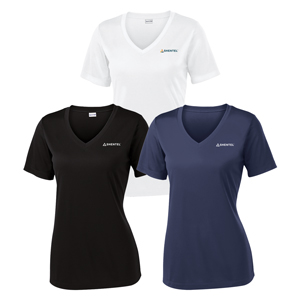 Ladies’ Sport-Tek® PosiCharge® Competitor™ V-Neck - Lightweight, roomy and highly breathable, these moisture-wicking, value-priced tees feature PosiCharge technology to lock in color and prevent logos from fading. 