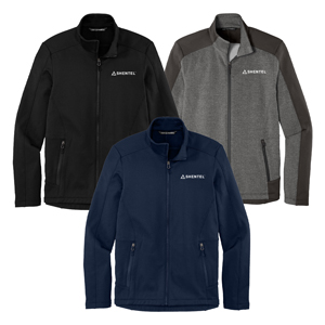 Men's Port Authority® Grid Fleece Jacket - With solid and heather grid fleece options, this smooth-faced, brushed-back jacket makes a warm, sleek outer- or mid-layer.
